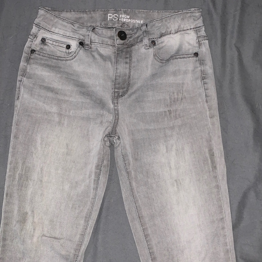 grey, high waisted jegging